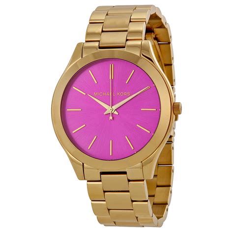 michael kors uhr pink herz|Michael Kors runway watch.